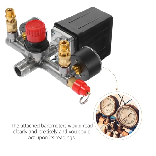Soporte de manómetro con interruptor para control de presión industrial 3