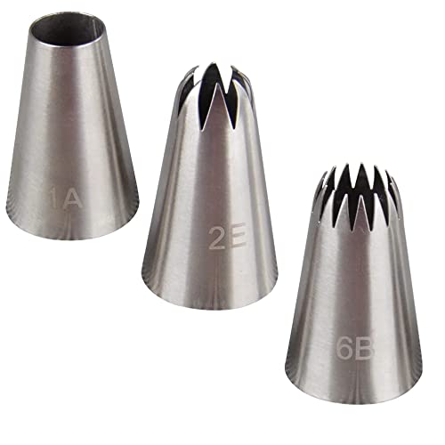 Itisyou 口金 絞り口金 絞り袋 口金 絞り口 ケーキのデコレーション デザート作り 3個セット