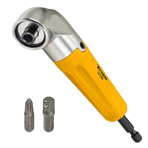 Titan 16189 90-Degree Magnetic Right Angle Drill Attachment for Impact Drivers and Drills by Titan - Used condition - US$16.05