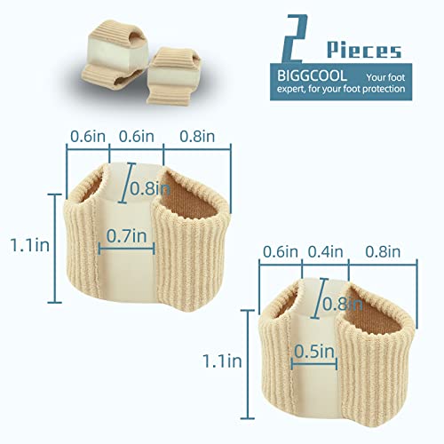 Biggcool Bunions Gel Toe Separators For Overlapping Toes Women And Men, 2 Loops Bunion Corrector For First Two Toes #TOP5