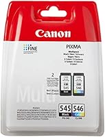 Canon Tintenpatronen PG-545 + CLI-546 BK/C/M/Y Multipack schwarz + Farbe 8ml + 9 ml ORIGINAL für PIXMA Drucker