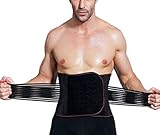 TOBEEY Männer, die Taillen-Trimmer-Gurt-Korsett-Bauch-Fett-Brenner-Bauch-Steuermagen-Gürtel abnehmen