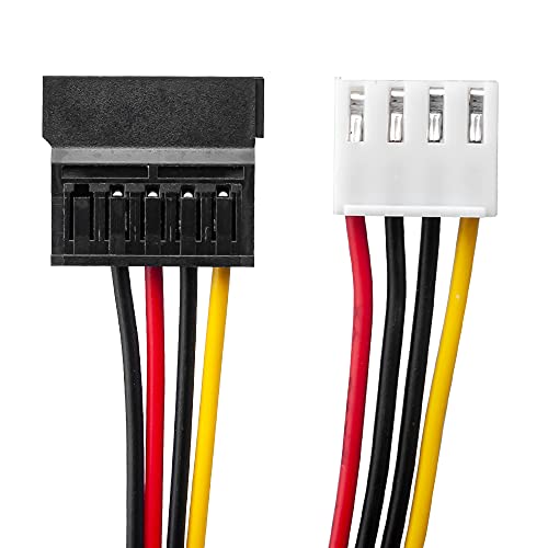 Owltree 2Pack 4 Pin To Sata Female Hard Drive Power Adapter Cable Compatible With Hikvision Video Recorder 7.87Inch (20Cm) #TOP2