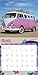 Magic Bus | 2025 12 x 24 Inch Monthly Square Wall Calendar | Plastic-Free | Motor Club | German Motor Car