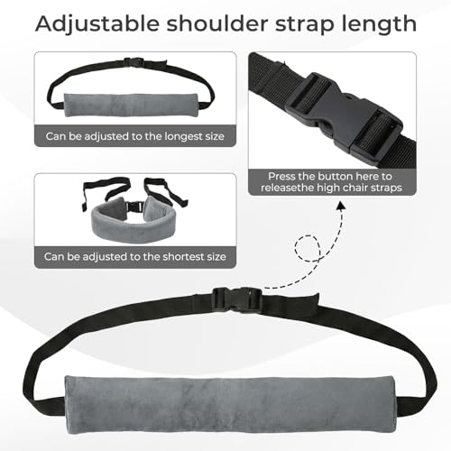 Image of High Chair Straps, Universal Baby Safety Strap, Highchair Harness for Infant&Toddler's(Gray)
