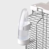 YOOSO WING Bird Feeder Automatic Bird Water Dispenser Set for Cage No Mess Parakeet Cage Water Dispenser PP Material, 200ml/6.8fl oz (2PCS)