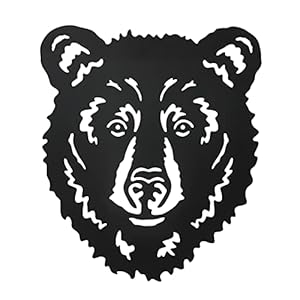 Hokfirm Bear Wall Decor Bear Silhouette Wall Decor Metal Bear Wall Art Indoor and outdoor Wall Decor Hokfirm Bear Wall Decor Bear Silhouette Wall Decor Metal Bear Wall Art Indoor and outdoor Wall Decor