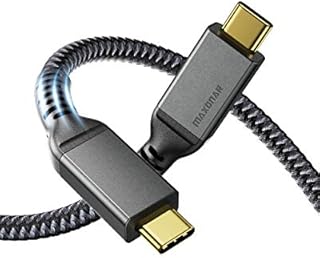 Thunderbolt 3 Cable(1.2M/3.93Ft) Maxonar TB3 USB C 4.0 Cable 40Gbps Data Transfer/100W/5A Charging/5K@60Hz Compatible with 2016/2017 MacBook M1,iMac,External SSD.