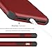 DUDETOP Compatible for iPhone 8 Case,iPhone 7 Case with Tempered Glass Screen Protector,3 Layer Hybrid Heavy Duty Shockproof Anti Slip Full-Body Protective Phone Cover for iPhone 8/7,Red