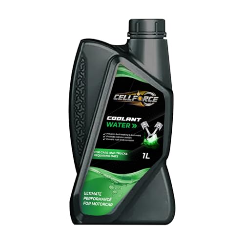Image of CellForce UltraShield Radiator Coolant Water, 1 Litre, Advanced Anti-Freeze & Anti-Boil, Ultimate Engine Protection, Blue, Ideal for Cars, Bikes & Trucks (Pack of 1)