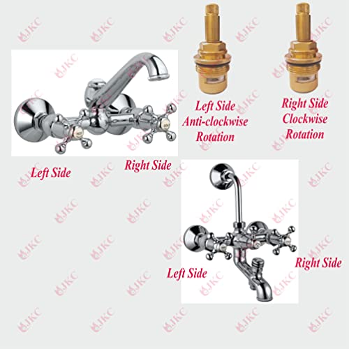 JKC Jaguar Tap Spindle for Water tap Spares and Accessories Parts for Jaquar Type Tap (Queen Type) (Left & Right for Wall & Sink Mixer) JKC Jaguar Tap Spindle for Water tap Spares and Accessories Parts for Jaquar Type Tap (Queen Type) (Left & Right for Wall & Sink Mixer)