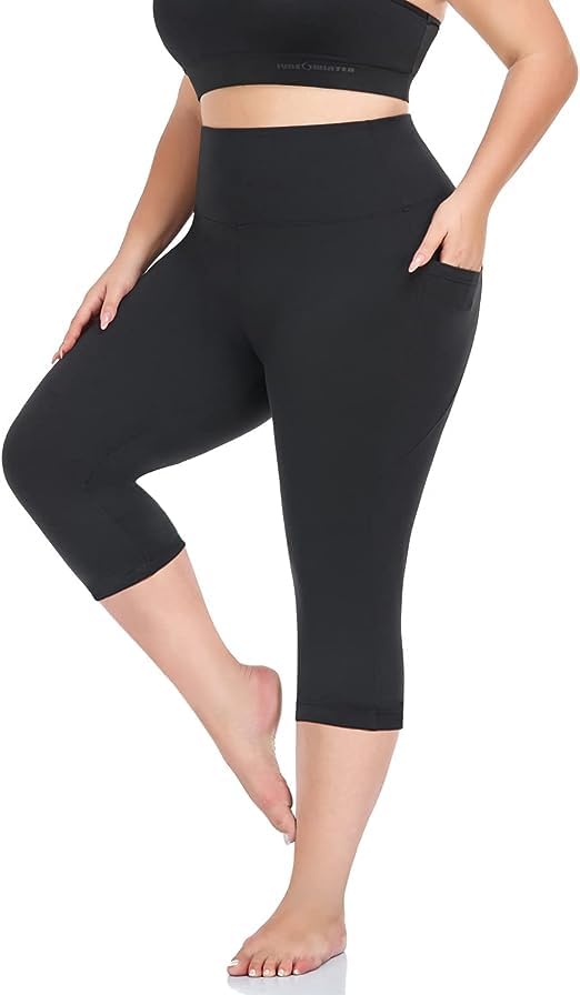 IKKAI Women’s High Waist Regular Fit 3/4th Capri for Sports – Pack of 1 | Buy Online