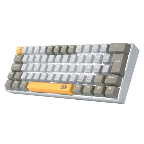 Teclado Gamer Redragon Lakshmi Amarelo+branco+ Cinza
