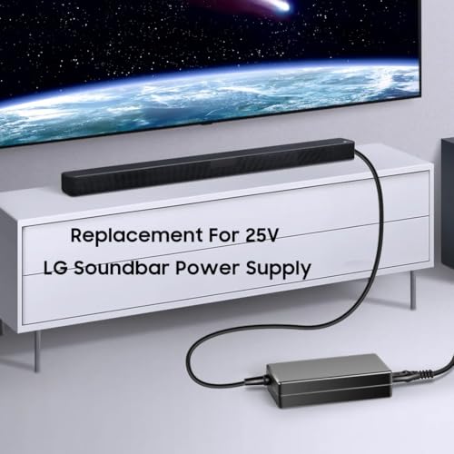 KFD 25V AC Adapter Charger for LG SoundBar S65Q SN4 SK5Y SK6Y SK8Y SL5Y SL6Y SL7Y SL8Y SL8YG SK4D SL4Y SL3D SL4 SL4R SLM3R SKM6Y SKM5Y SP7R SNC7 HS8 HS7 SH6 SH5 SH7 SHC4 SJ4 SJ8 SJ7 Power Supply Cord - Thumbnail 2