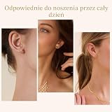 BelleVive Złote kolczyki damskie, pozłacane 14-karatowym złotem, małe kolczyki w kształcie rozgwiazdy, delikatne, lekkie, minimalistyczne, proste, hipoalergiczne kolczyki, biżuteria, prezenty dla niej