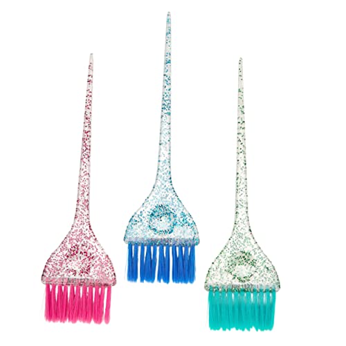 TOVINANNA 3 Piezas Cepillo Para Teñir El Cabello Herramientas De Peluquería Cepillo Transparente Suministros De Peluquería Pincel Tinte Brocha Para Tinte De Pelo