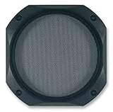 Material exterior: metal Visaton 1138 Rejilla para altavoz, negro
