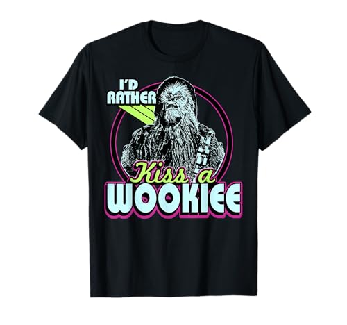 Star Wars Rather Kiss a Wookiee vêtement imprimé de collection haut de gamme en coton