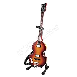 OZMiniGuitar Guitare Miniature Paul McCartney The Beatles Hofner Bass 1966 Without Pickguard - Les Beatles, Paul McCartney, John Lennon, RIngo Starr, George Harrison OZMiniGuitar Guitare Miniature Paul McCartney The Beatles Hofner Bass 1966 Without Pickguard – Image 2