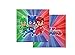 Lote de 40 Servilletas Decorativas Infantiles"Pj Masks". Vajillas y Cuberterias. Complementos de Cumpleaños. Bodas, Bautizos y Fiestas. Regalos Originales. 17X17 cm.