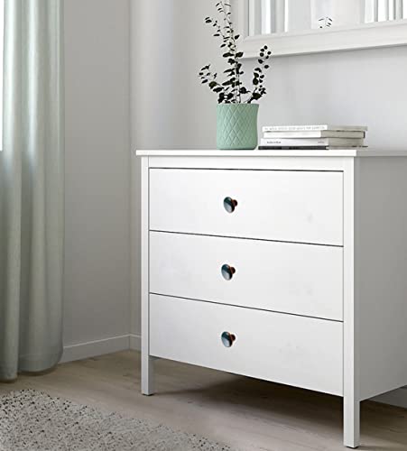 Huamulan 15Pcs Glossy Ceramic Knobs Button Round Mushroom Cabinet Dresser Vintage Pulls Door Handles Cupboard Wardrobe Drawer, Dia. 1.5 Inch 38Mm,Leopard #TOP4