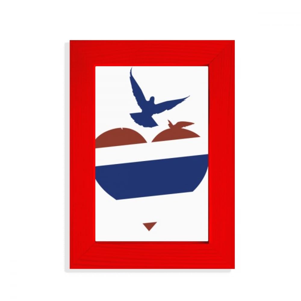 Cadre photo mouette I Love Thailand rouge idée cadeau voyageur