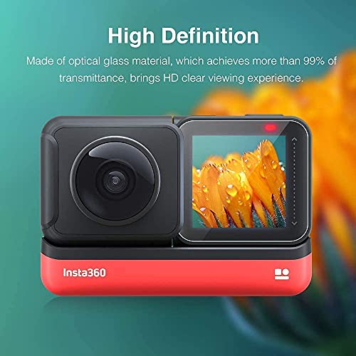 Image of M.G.R.J Tempered Glass Screen Protector for Insta360 ONE R /ONE RS (3 P'cs Set)