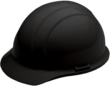 Delta Plus WEL19771BK Americana Non-Vent Cap with Slide Lock - ANSI/ISEA Z89.1 Type 1 Class E & G, HDPE Cap with Slide Lock Suspension, 4-Point Nylon Webbing, Black