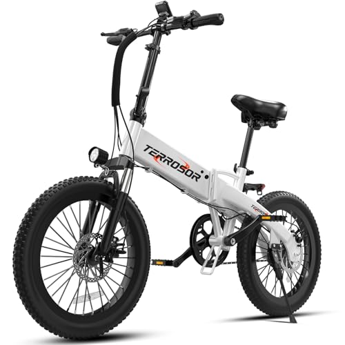 LELEKUAI Foldable Electric Bike for Adults & Teens, 20" Fat
