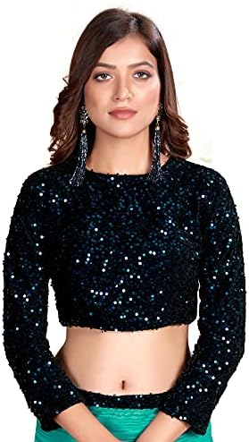 Pratham Blue Women's Silk Saree with Blouse Piece