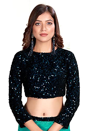 Pratham Blue Women's Silk Saree with Blouse Piece