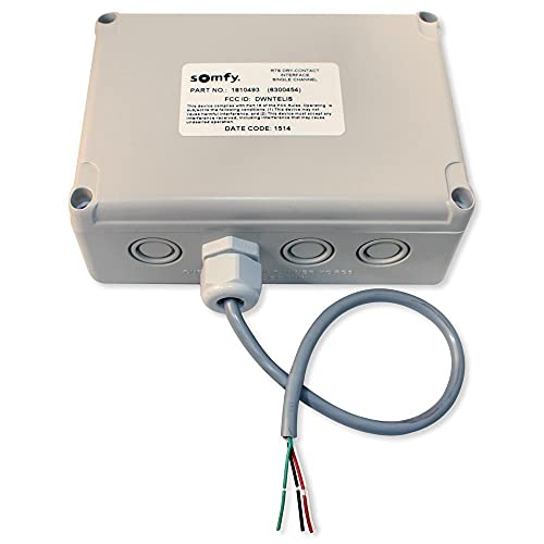 Somfy SO1810493 RTS Transmitter with Dry Cont Inputs44; 1 Channel