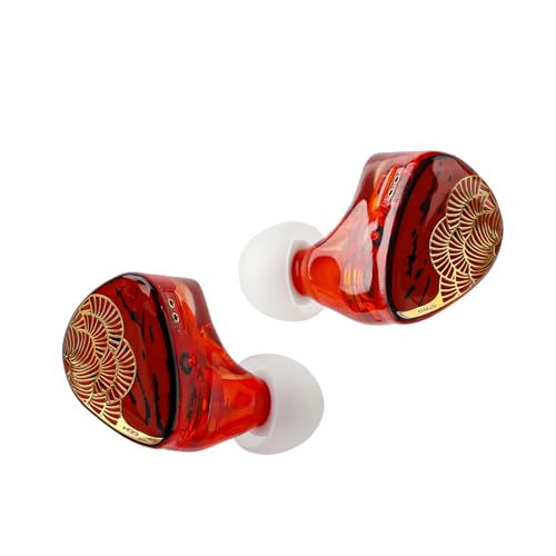 Image of Linsoul TANGZU x HBB XuanNv in Ear Monitor, 2 Dynamic Driver HiFi IEM Earphones, Wired Gaming Earbuds with 3D Printed Resin Shell, Detachable 2Pin Single Crystal OFC Cable for Musician Audiophile
