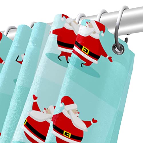 Rideau de douche Père Noël imperméable pour éviter les projections d'eau au sol - 6