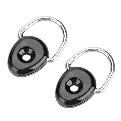 Fockety Correa de Amarre con Anilla en D para Kayak Moderna, Accesorio de Cubierta de Seguridad, Bucle Giratorio para Enganchar Fácilmente, Adecuado para Todos los Kayakistas, Paquete de 2