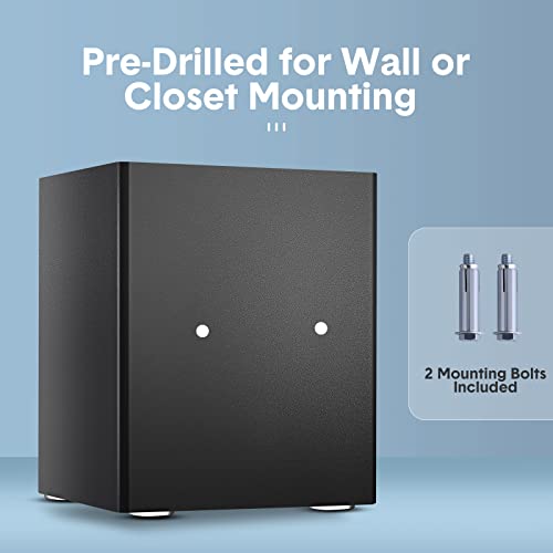 Hsdys Deluxe Biometric Fingerprint Safe, Home Security Safe Box With Digital Touch Screen Keypad, Storage Documents Jewelry Valuables(1.43 Cubic Feet,Black)…… #TOP6