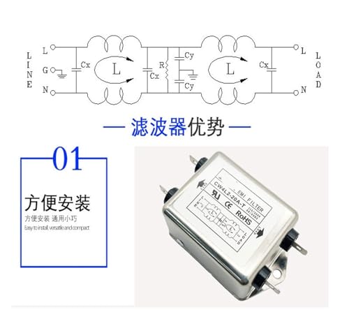 Filtre d'alimentation monophasé CW4L2 pour studio de son