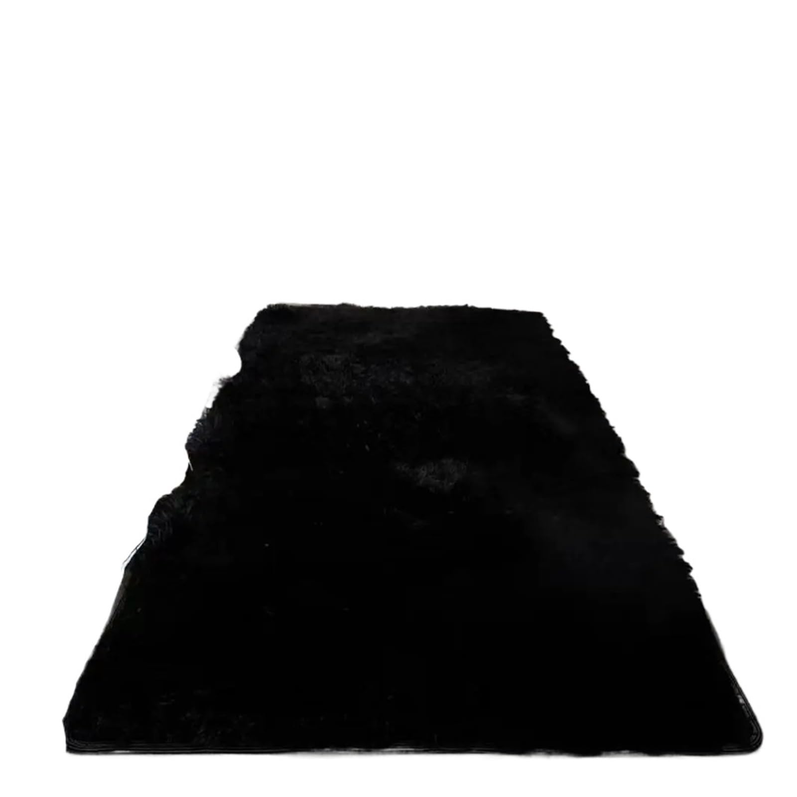 Moquette anti-salissure et chaude pour tapis de chevet noir 50x80 cm