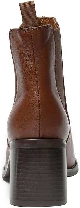 ONEENO Women's Heels Leather chelsea Boots - Image 5
