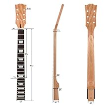 Guitar Parts Electric Guitar Neck for Gibson Les Paul LP Replacement 22 Fret Mahogany DIY