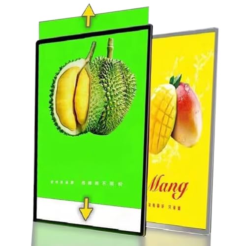 Caja de luz LED ultrafina para exhibición de pared, tablero de menú iluminado y letrero publicitario, perfecto para restaurantes y tiendas