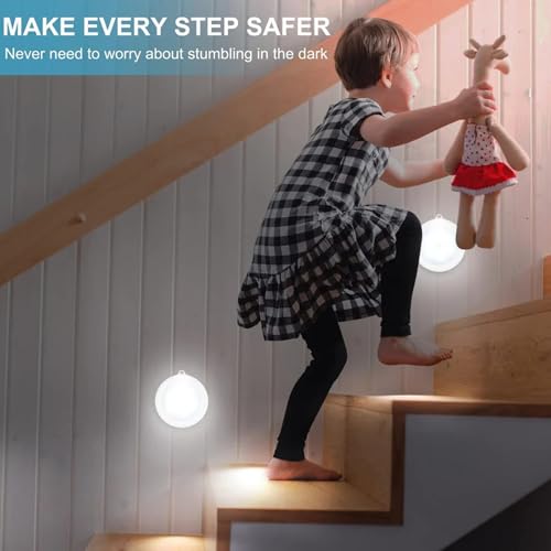 Image of Motion Sensor Light for Home with USB Charging, Wireless Sensor Light for Wardrobe, Night Light for Cupboard, Stairs - White (Pack-1)