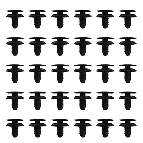 YINETTECH Lot de 50 clips de fixation en plastique pour pare-chocs de voiture
