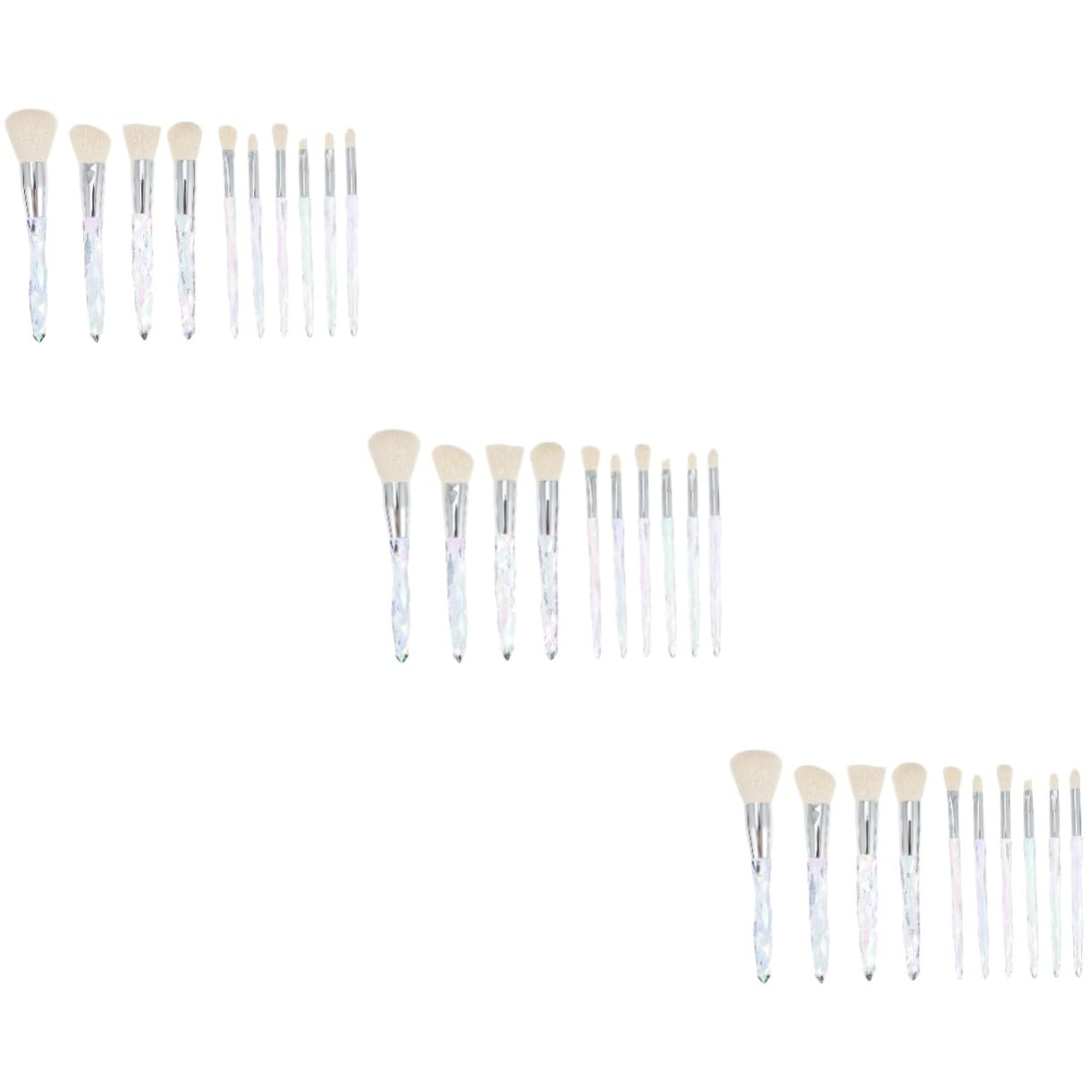 Housoutil 30stücke Teiliges Schminkpinsel Set Mit Kristallgriff Professionelle Make-up Pinsel Für Foundation Lidschatten Konturierung Und Highlighting Bequem Und Langlebig Für Präzise
