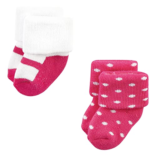 Image of Hudson Baby Baby 8-pack Cotton Rich Newborn and Terry Socks