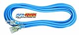 Voltec 05-00134 16/3 SJEOOW All-Flex Extension Cord with Lighted End, 15-Foot, Blue