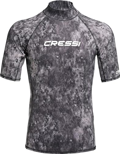 Cressi Men's Rash Guard, Black (Multicolor), X-Large Size 5 UK