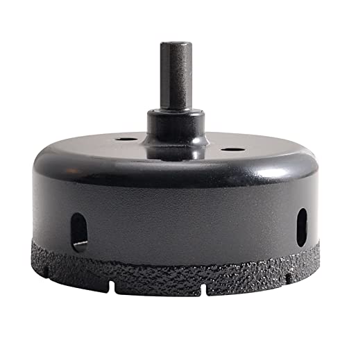 KATUR Diamond Drill Bit Brazed Core Hole Saw 85mm, Hollow Hole Cutter for Glass Porcelain, Tile, Marble, Ceramic, Granite