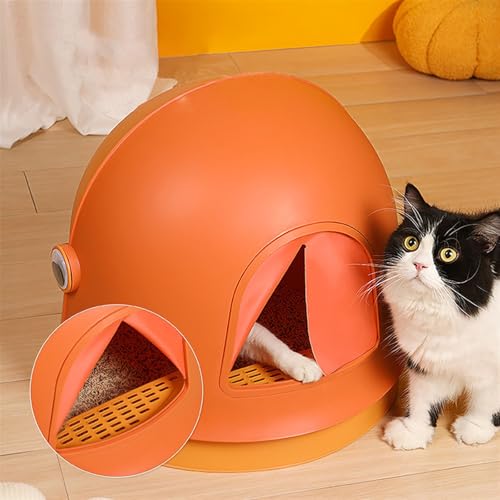 Arenero para gato extra grande con tapa cerrado y anti-salpicaduras miniatura 5