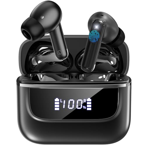 Wireless Earbuds 6 Mic ENC Noise Cancelling Clear Call, Bluetooth